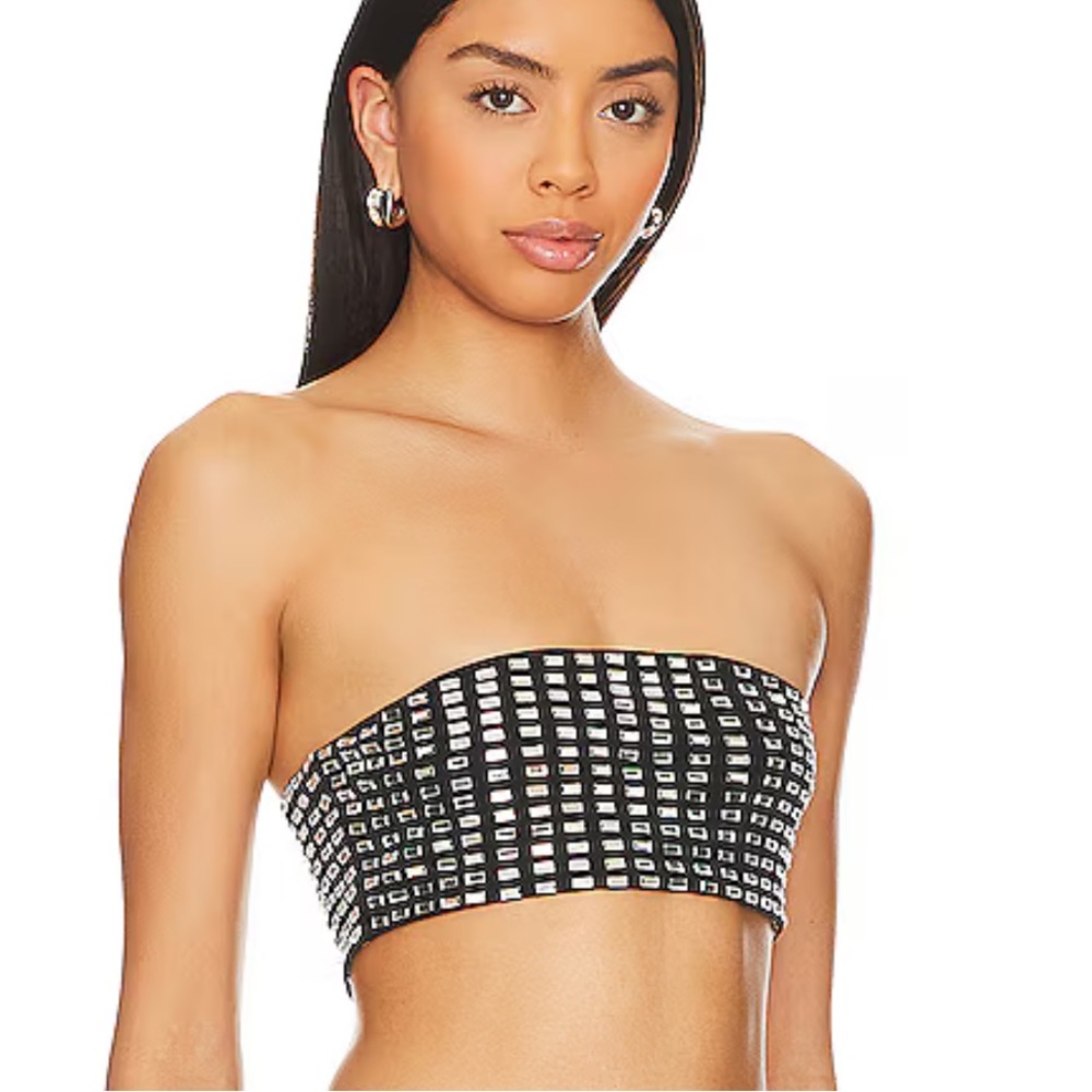 Weworewhat Geo Crystal Bandeau Top S NWT